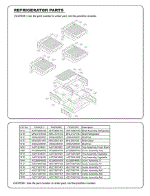 Refrigerator Parts parts for Lg Refrigerator GC-L258VSXD from AppliancePartsPros.com