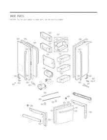 Door Parts parts for Lg Refrigerator GC-L288NQJP from AppliancePartsPros.com