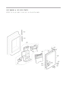 Ice Maker And Ice Bin Parts parts for Lg Refrigerator GC-L288NQJP from AppliancePartsPros.com