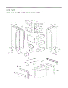 Door Parts parts for Lg Refrigerator GC-L288NSJP from AppliancePartsPros.com