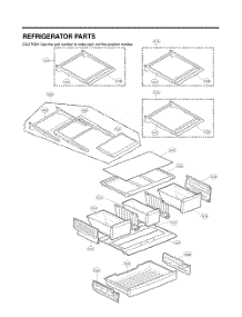 Refrigerator Parts parts for Lg Refrigerator GC-L288NSJP from AppliancePartsPros.com