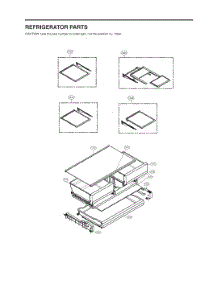 Refrigerator Parts parts for Lg Refrigerator GC-L28ANKXM from AppliancePartsPros.com