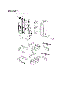 Door Parts parts for Lg Refrigerator GC-L28ANMXM from AppliancePartsPros.com