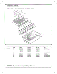 Freezer Parts parts for Lg Refrigerator GC-L28ANQXP from AppliancePartsPros.com