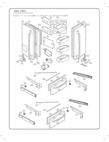 Door Parts parts for Lg Refrigerator GC-L28ANSXP from AppliancePartsPros.com