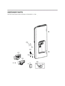 Dispenser Parts parts for Lg Refrigerator GC-X228NSSM from AppliancePartsPros.com