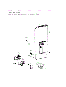 Dispenser Parts parts for Lg Refrigerator GC-X268NMSM from AppliancePartsPros.com