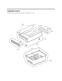 Freezer Parts parts for Lg Refrigerator GC-X288NMSM from AppliancePartsPros.com