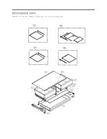 Refrigerator parts for Lg Refrigerator GC-X288NMSM from AppliancePartsPros.com