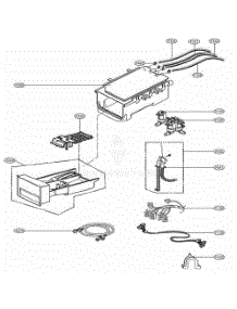 Dispenser Assembly parts for Lg Washer GCW1069QD from AppliancePartsPros.com