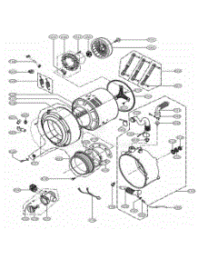 Drum And Tub Assembly parts for Lg Washer GCW1069QD from AppliancePartsPros.com