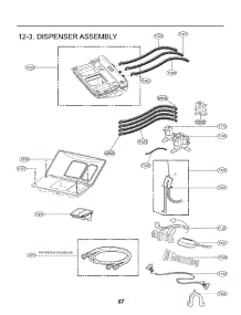Dispenser parts for Lg Washer GCWL1069QS5 from AppliancePartsPros.com