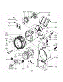 Drum And Tub Assembly parts for Lg Washer GCWP1069CS2 from AppliancePartsPros.com