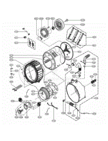 Drum And Tub Assembly parts for Lg Washer GCWP1069QD from AppliancePartsPros.com
