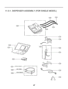 Dispenser parts for Lg Washer GCWP1069QS3 from AppliancePartsPros.com