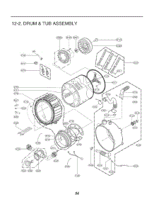 Drum & Tub parts for Lg Washer GCWW1069CD7 from AppliancePartsPros.com