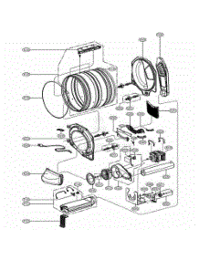 Drum And Motor Assembly Electric Type parts for Lg Washer GD1329CES from AppliancePartsPros.com