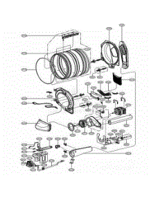 Drum And Motor Assembly Gas Type parts for Lg Dryer GD1329CGD2 from AppliancePartsPros.com