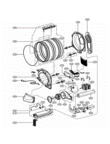 Drum And Motor Assembly Electric Type parts for Lg Washer GD1329LES from AppliancePartsPros.com
