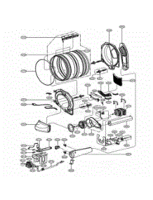 Drum And Motor Assembly Gas Type parts for Lg Dryer GD1329LGD2 from AppliancePartsPros.com