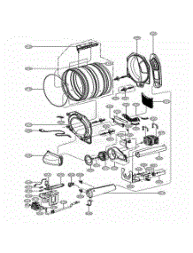 Drum And Motor Assembly Gas Type parts for Lg Washer GD1329LGW from AppliancePartsPros.com