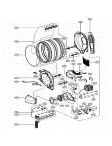 Drum And Motor Assembly parts for Lg Washer GD1329QES from AppliancePartsPros.com