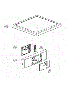 Control Panel And Plate Assembly parts for Lg Dryer GD1329QGD from AppliancePartsPros.com