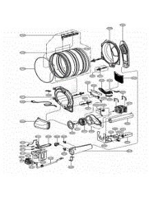 Drum And Motor Assembly parts for Lg Washer GD1329QGU from AppliancePartsPros.com