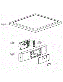 Control Panel And Plate Assembly - Coin Type  /  Opl Type parts for Lg Dryer GD1329QGW from AppliancePartsPros.com