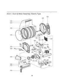 Drum And Motor Assembly parts for Lg Dryer GDL1329CED7 from AppliancePartsPros.com