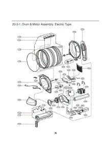 Drum And Motor Assembly parts for Lg Dryer GDL1329CED9 from AppliancePartsPros.com