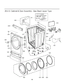 Section 2 parts for Lg Dryer GDL1329CGW8 from AppliancePartsPros.com