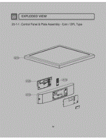 Control Panel And Plate Assembly parts for Lg Dryer GDL1329QED7 from AppliancePartsPros.com