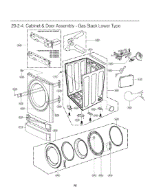 Section 2 parts for Lg Dryer GDL1329QGD7 from AppliancePartsPros.com