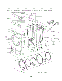 Section 2 parts for Lg Dryer GDL1329QGS3 from AppliancePartsPros.com