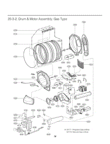 Section 3 parts for Lg Dryer GDL1329QGS3 from AppliancePartsPros.com
