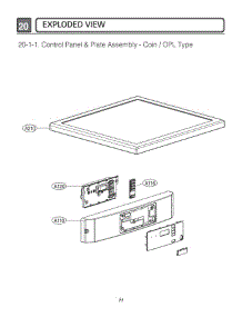 Control Panel & Plate parts for Lg Dryer GDL1329QGW3 from AppliancePartsPros.com