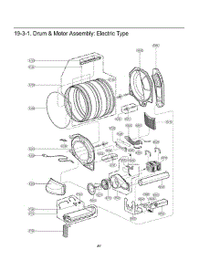 Drum & Motor Assembly parts for Lg Dryer GDP1329CES from AppliancePartsPros.com