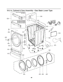 Section 2 parts for Lg Dryer GDP1329CGS from AppliancePartsPros.com