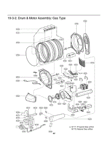 Section 3 parts for Lg Dryer GDP1329CGS from AppliancePartsPros.com