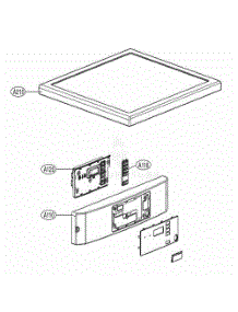 Control Panel And Plate Assembly parts for Lg Dryer GDP1329QED2 from AppliancePartsPros.com