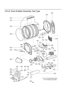Section 3 parts for Lg Dryer GDP1329QGW from AppliancePartsPros.com