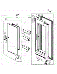 R-Room Door Part 2 parts for Lg Refrigerator GF5D906SL from AppliancePartsPros.com