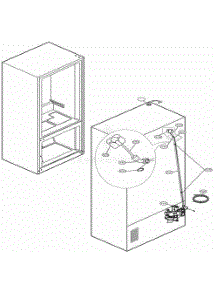 Valve And Water Tube Parts parts for Lg Refrigerator GF5D906SL from AppliancePartsPros.com