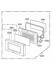 Door Parts parts for Lg Wall Oven GLMB186CS from AppliancePartsPros.com