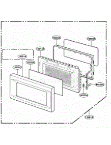 Door Parts parts for Lg Range GLMB186KB from AppliancePartsPros.com