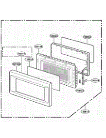 Door Parts parts for Lg Range GLMB186KS from AppliancePartsPros.com