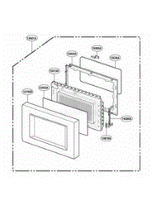 Door Parts parts for Lg Range GMS1121TW from AppliancePartsPros.com