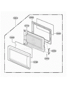 Door Parts parts for Lg Range GMS7020UW from AppliancePartsPros.com