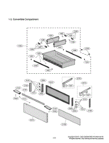 Convertible Compartment parts for Lg Refrigerator GR-617AGPPM from AppliancePartsPros.com